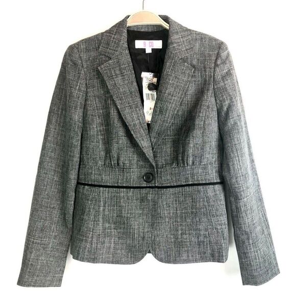 9&Co Gray Blazer Suit Jacket Size 2 Women's - Picture 4 of 11